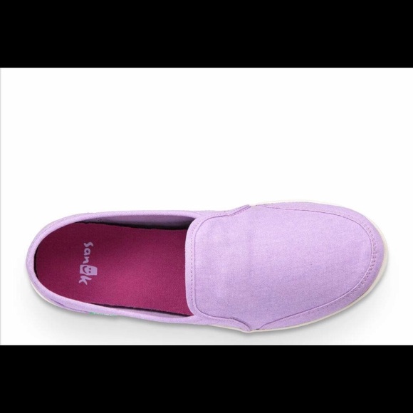 Sanuk Y Lil Pair O Dice Women’s Lavender Shoes - Picture 5 of 7